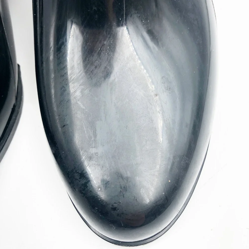 Sam Edelman Shoes Womens 8 Tinsley Black Patent Leather Chelsea Rain Boots